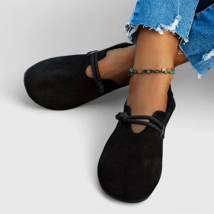 Sie | Suede Rope-Knot Slip-On Flats