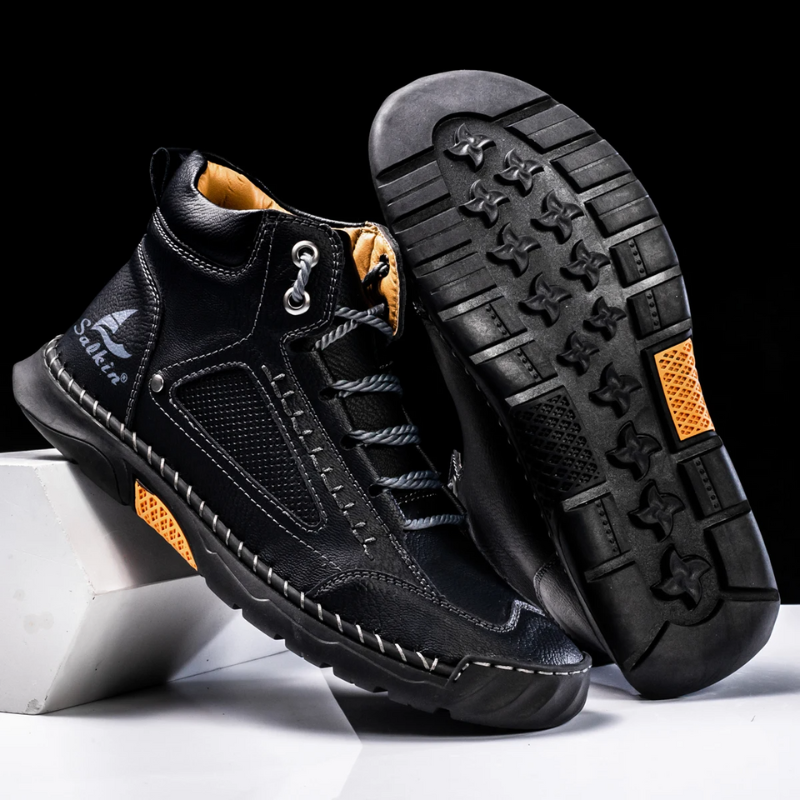 Premium Leather High Top Shoes