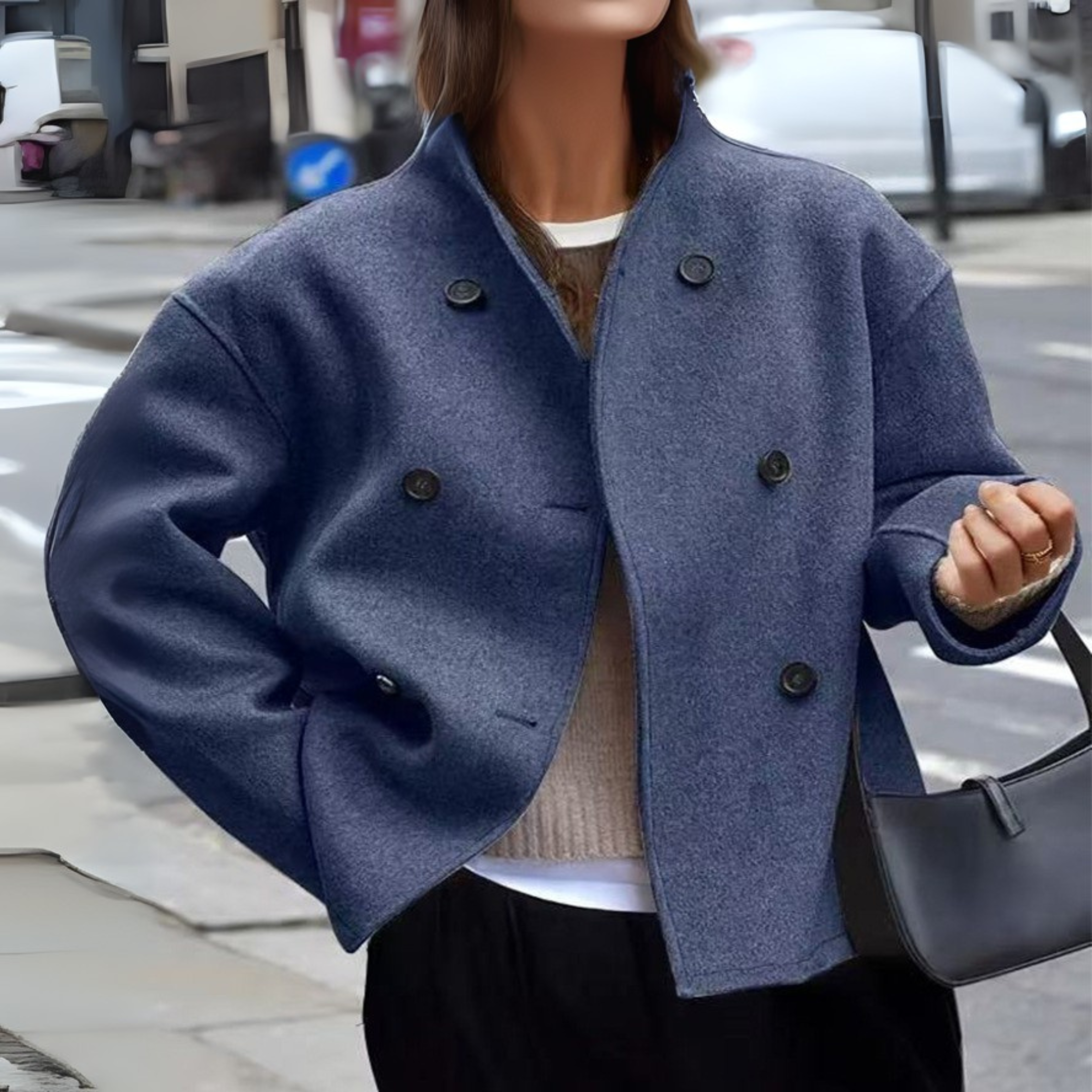 Elegant Stand Collar Winter Coat