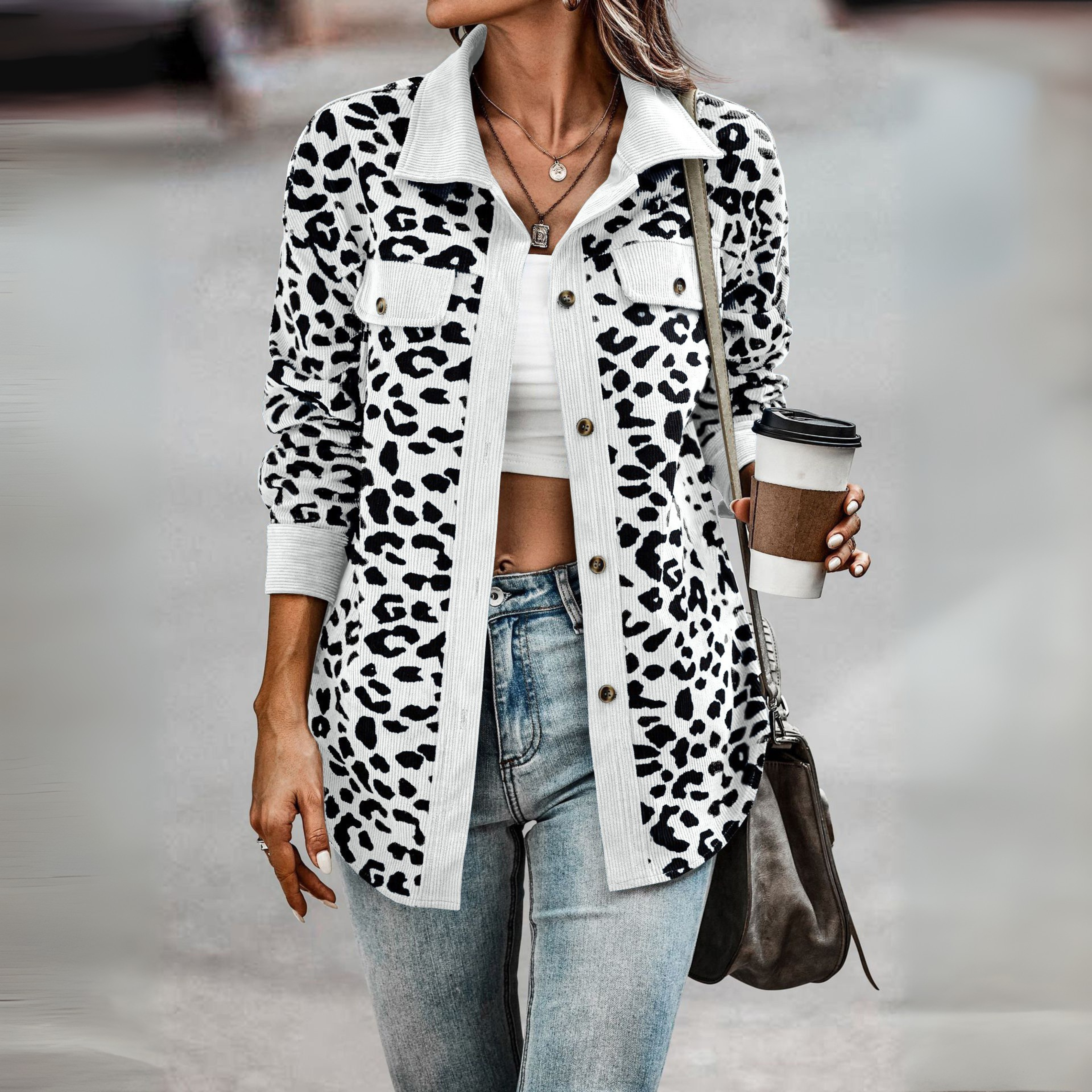 Bold Casual Leopard Jacket
