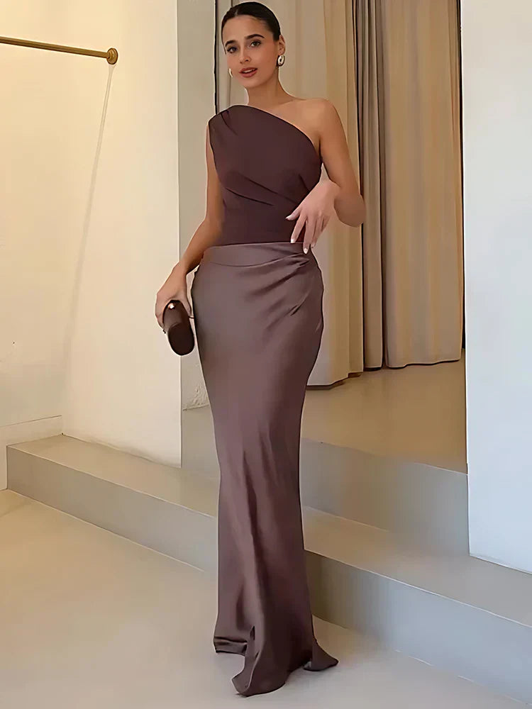 Satin Maxi Dress