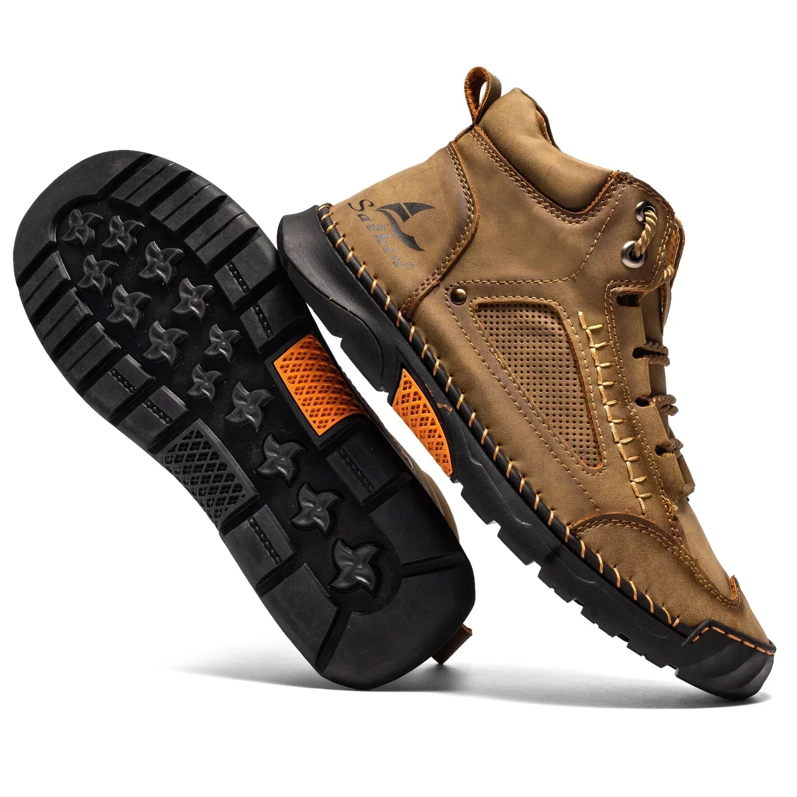 Premium Leather High Top Shoes