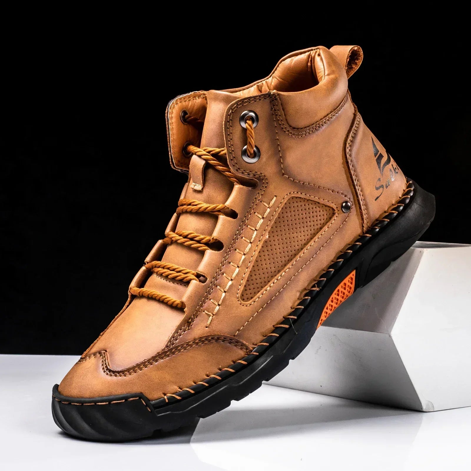 Premium Leather High Top Shoes