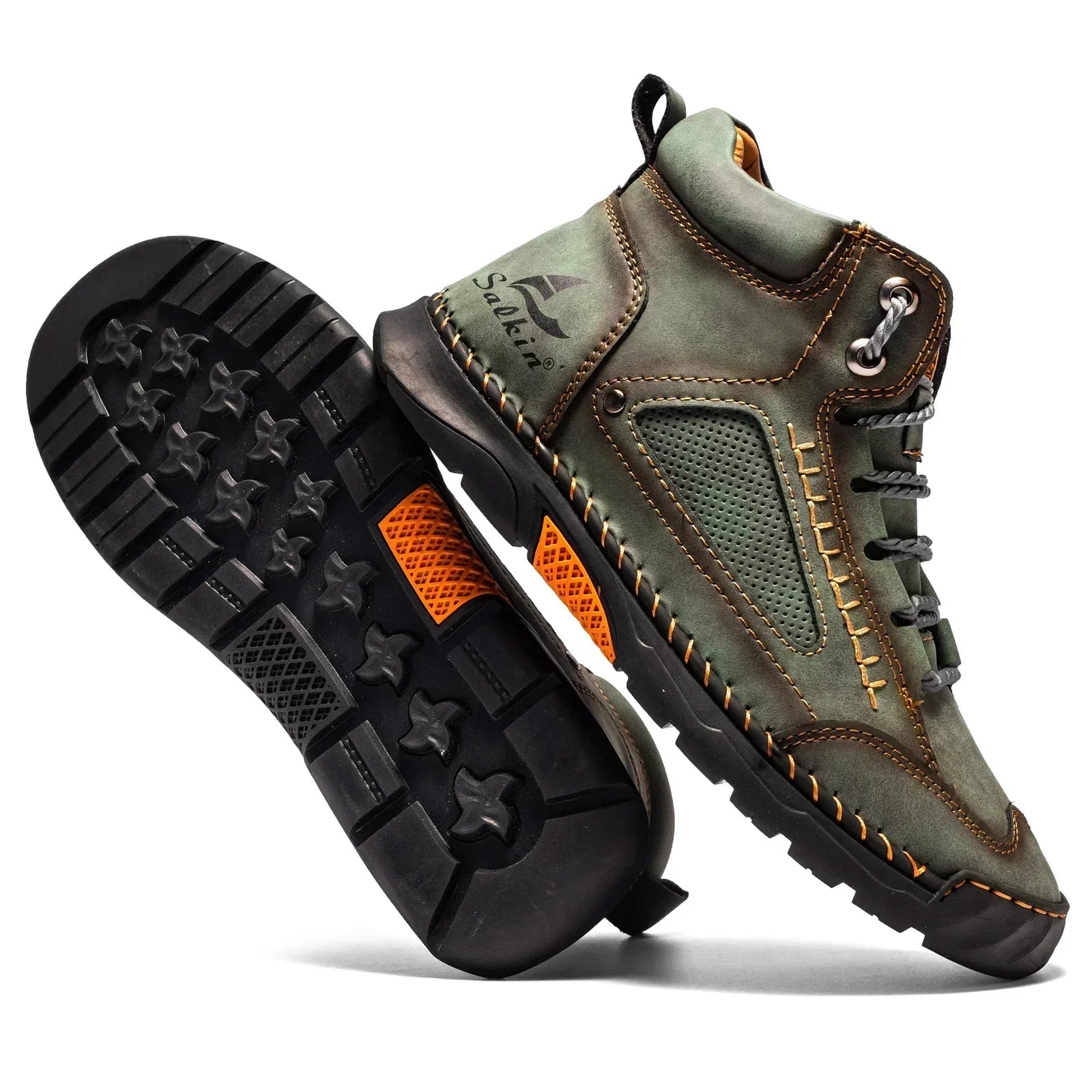 Premium Leather High Top Shoes