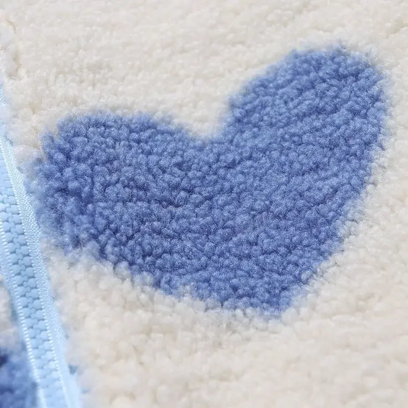 Cozy Reversible Heart Jacket