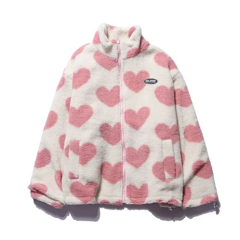 Cozy Reversible Heart Jacket
