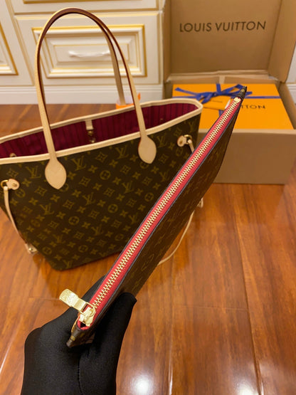 Louis Vuitton Tote Leather Bag