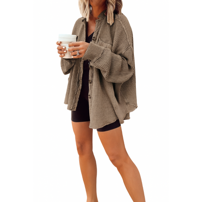 Women’s Corduroy Button-Down Jacket