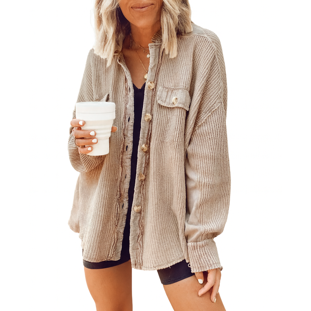 Women’s Corduroy Button-Down Jacket
