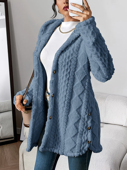 Cozy Knit Hooded Cardigan