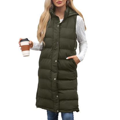 Women’s Long Hooded Vest