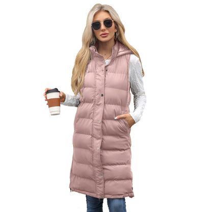 Women’s Long Hooded Vest