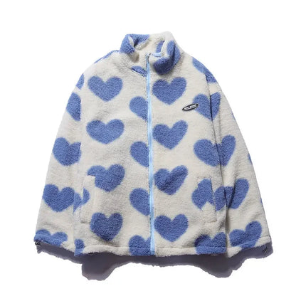 Cozy Reversible Heart Jacket