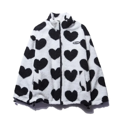 Cozy Reversible Heart Jacket