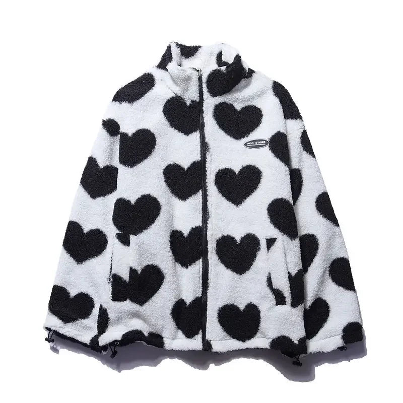 Cozy Reversible Heart Jacket