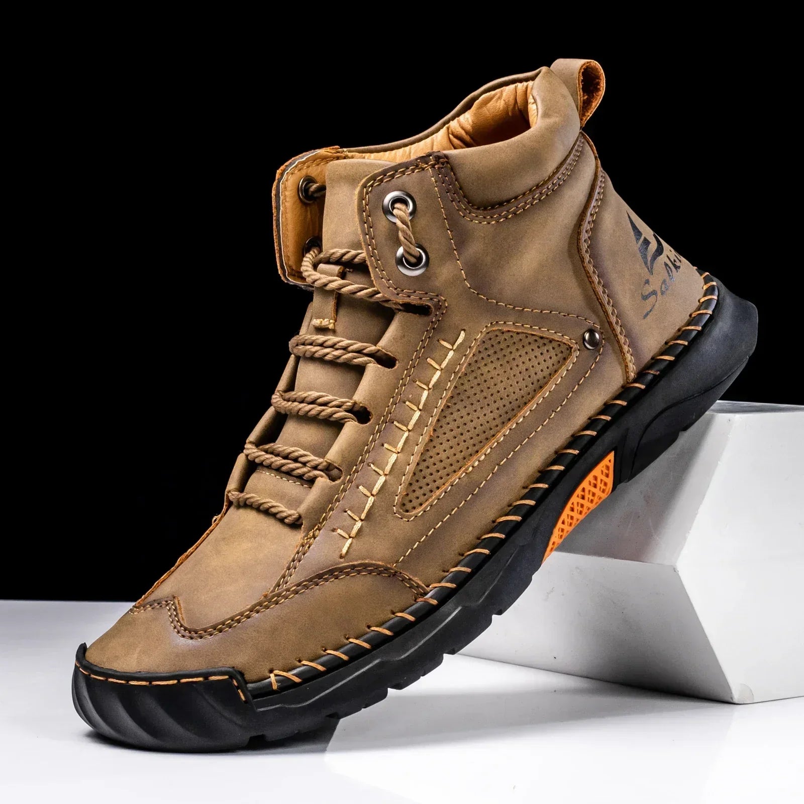Premium Leather High Top Shoes