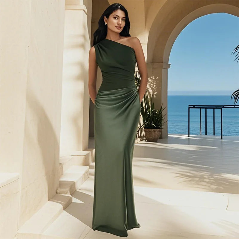 Satin Maxi Dress