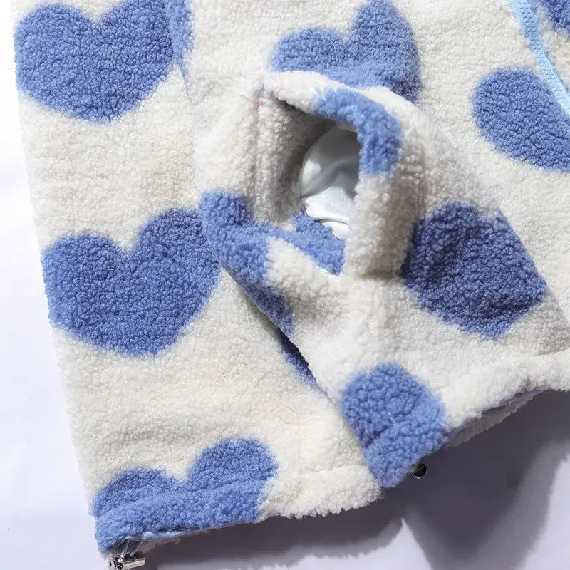 Cozy Reversible Heart Jacket