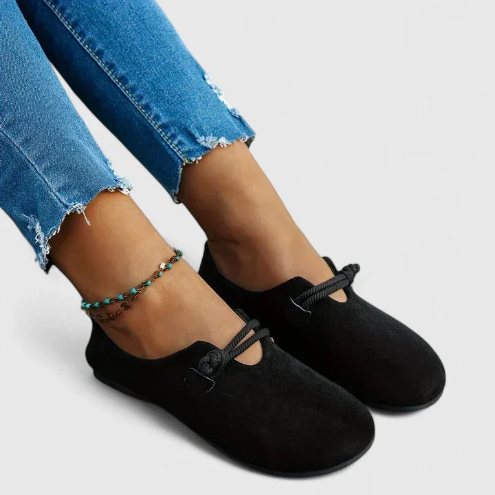 Sie | Suede Rope-Knot Slip-On Flats