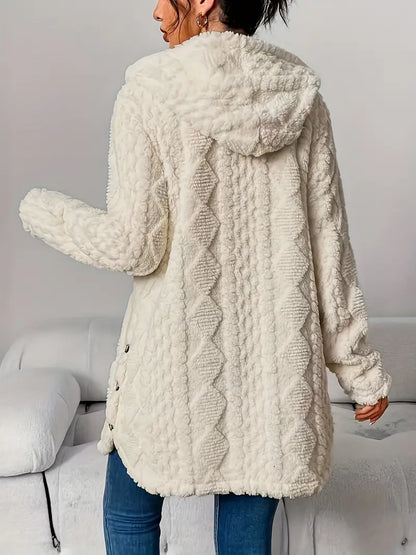 Cozy Knit Hooded Cardigan